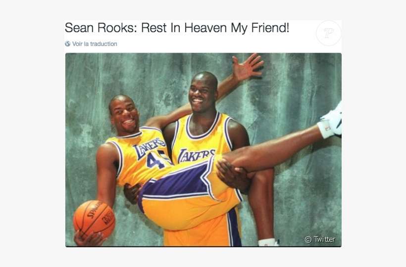Sean Rooks Dans Les Bras De Shaquille O'neal Sous Le - Magic Johnson ...