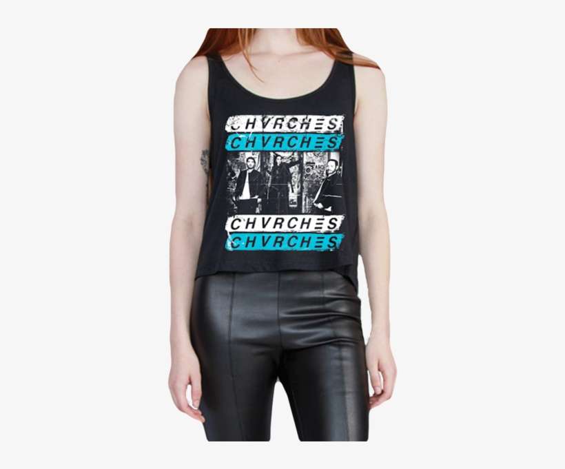 Punk Wall Crop Top - Active Tank, transparent png download