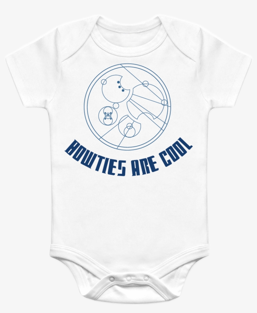 A Great Galifreyan Baby Onesie That Reads "bowties - Active Shirt, transparent png download