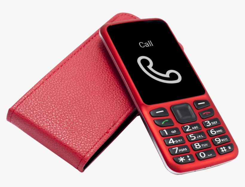 Protective Flip Case Red - Feature Phone, transparent png download