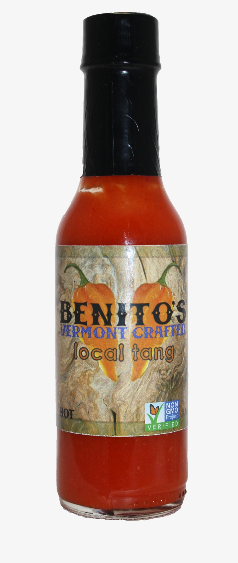 Benito's Hot Sauce Local Tang - Glass Bottle, transparent png download