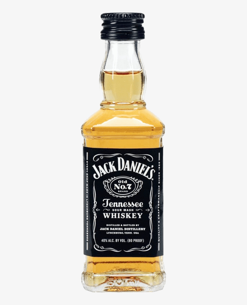 Jack Daniel's Mini 50ml - Jack Daniels, transparent png download