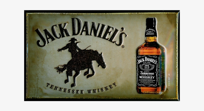 Vintage Sign Jack Daniels Horse - Jack Daniels Tin Signs Vintage, transparent png download