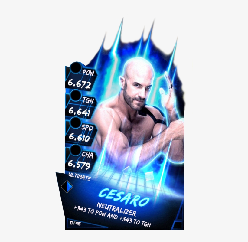 Supercard Cesaro S3 Ultimate Fusion 10618 - Tyler Breeze, transparent png download