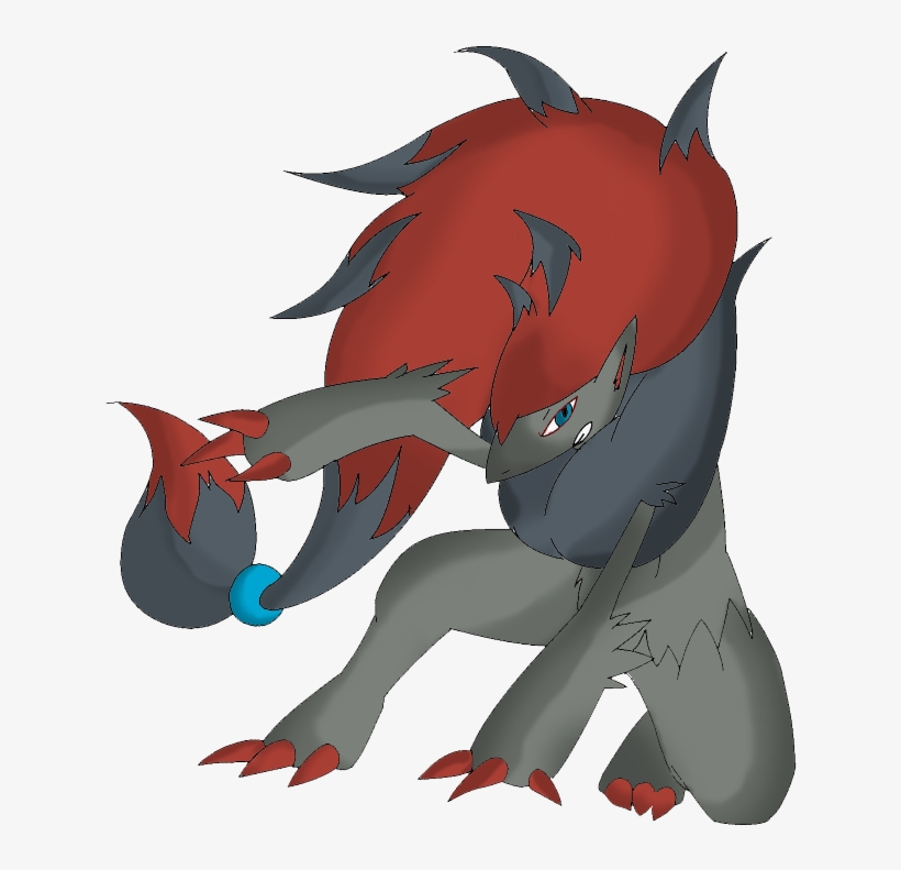Posted By Silver Jett Six At - Shiny Zoroark, transparent png download