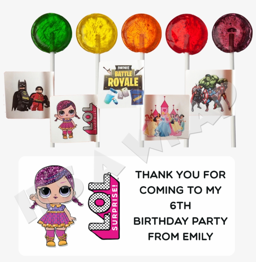 Lol Surprise Lollipop Stick Labels - Lollipop Candy, transparent png download