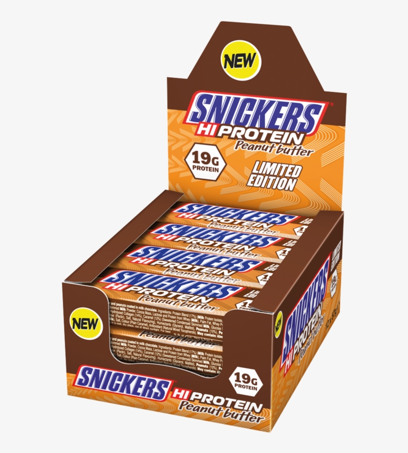 Snickers Hi-protein Bars Peanut Butter Limited Edition - Peanut Butter Protein Snickers, transparent png download