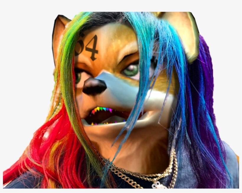 Sticker Starfox Fox Mccloud Adventures 6ix9ine 6ix4our - Imagen De 6ix9ine De Dibujos, transparent png download