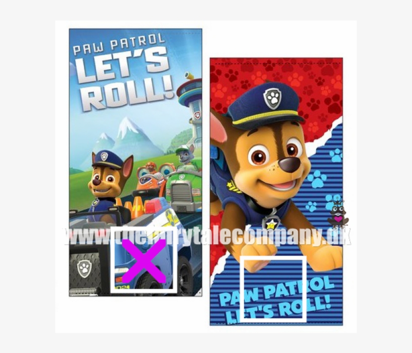 Paw Patrol Bath Towel, Lets Roll - Towel, transparent png download