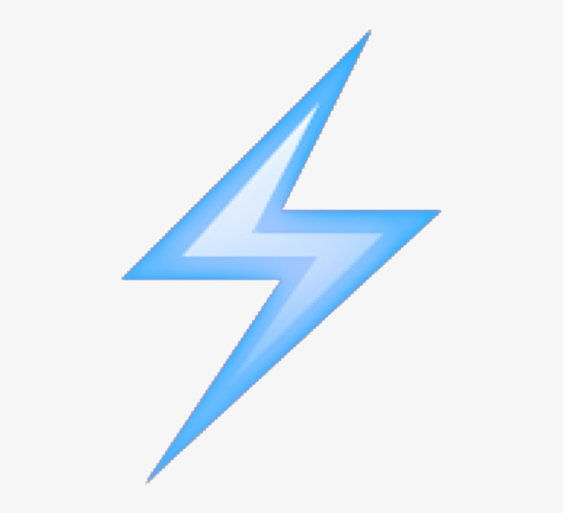 Lightning Emoji Transparent Lightning Bolt Emoji Transparent PNG