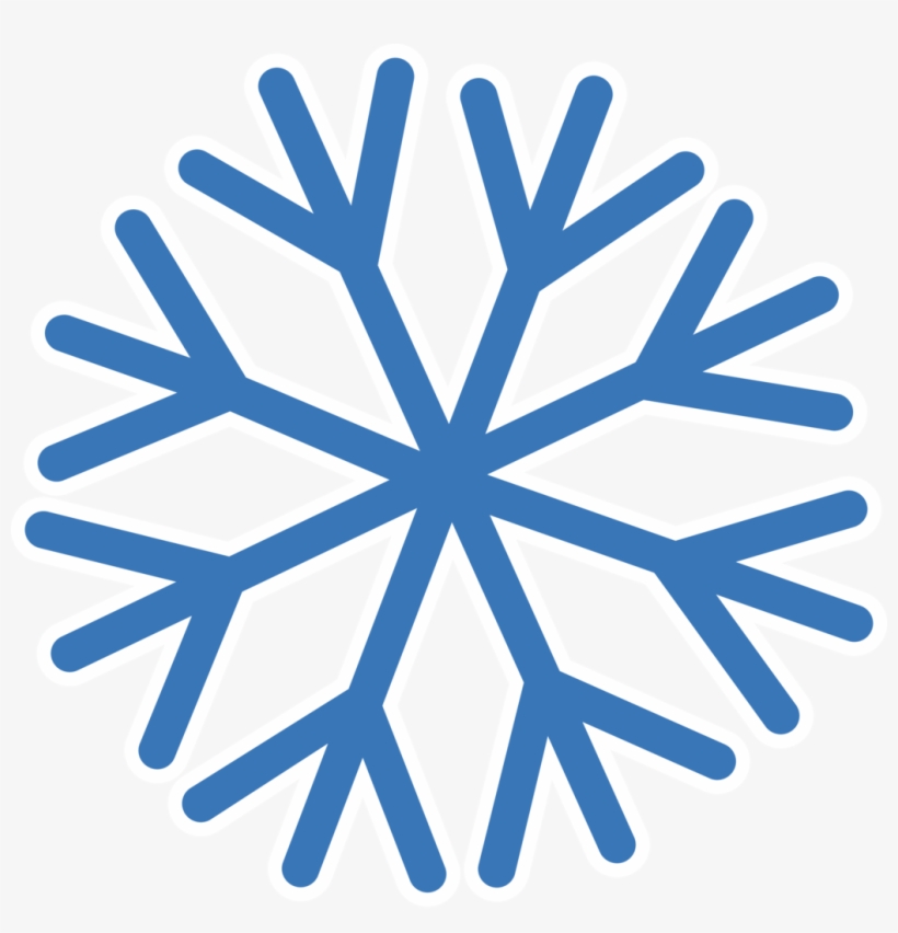 Snowflake With Transparent Background - Simple Snowflake Transparent Background, transparent png download