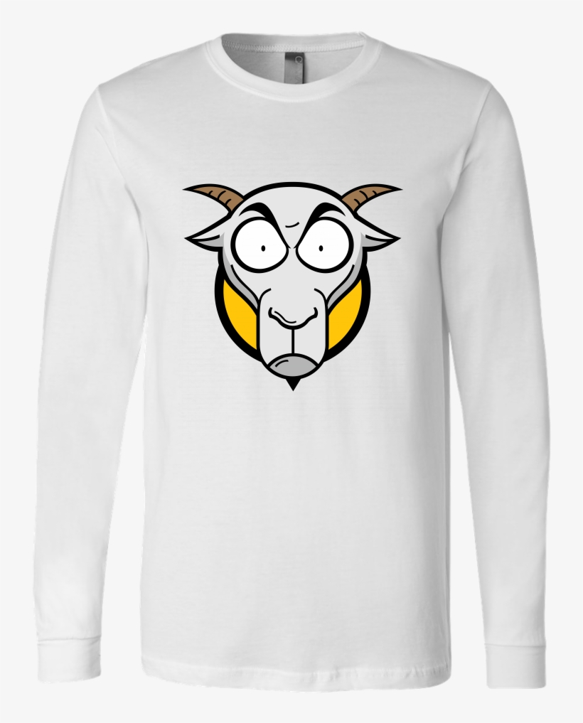 Goat Head Long Sleeve - Long-sleeved T-shirt, transparent png download