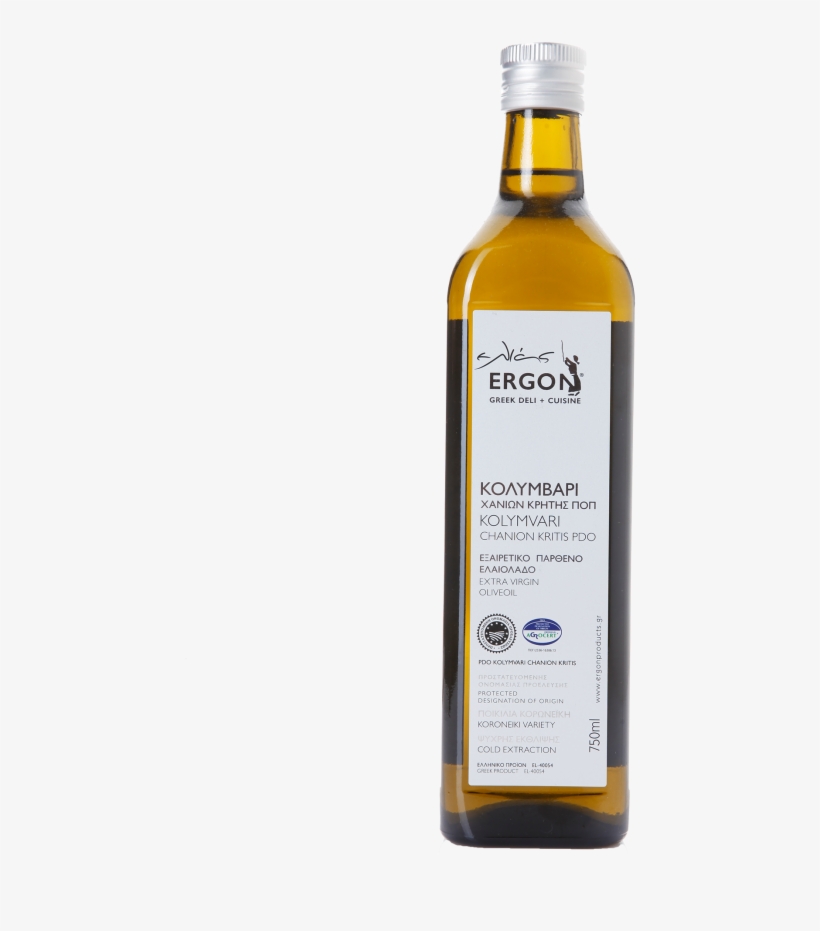 Olive's Ergon Extra Virgin Oliveoil Pdo Kolymvari Chania - Glass Bottle, transparent png download