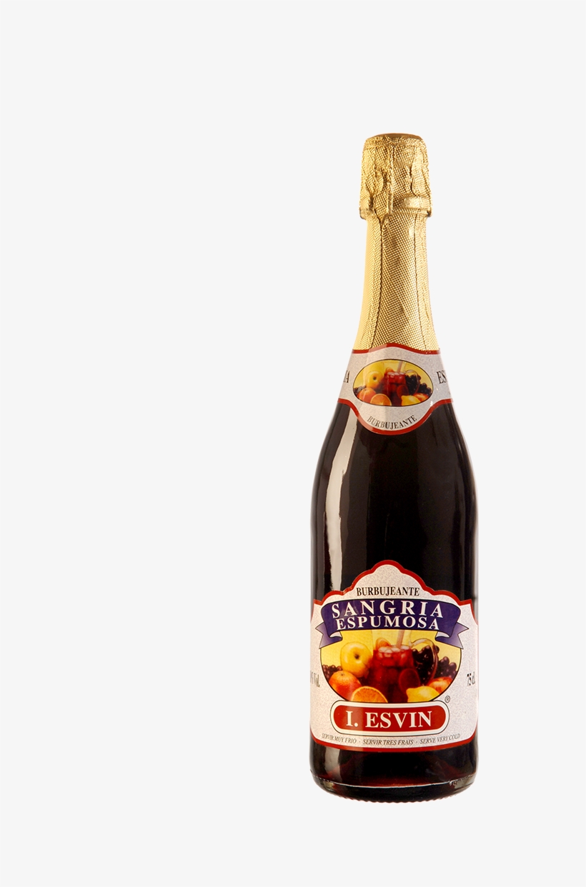 Red Sparkling Sangria - Glass Bottle, transparent png download