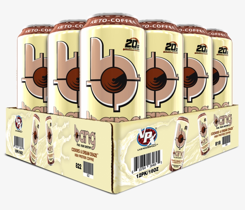 Bang - Bang Coffee Cookies And Cream, transparent png download