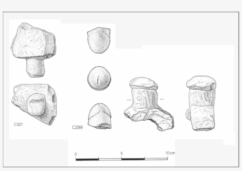 7 Chalk Phalli, Grimes Graves - Sketch, transparent png download