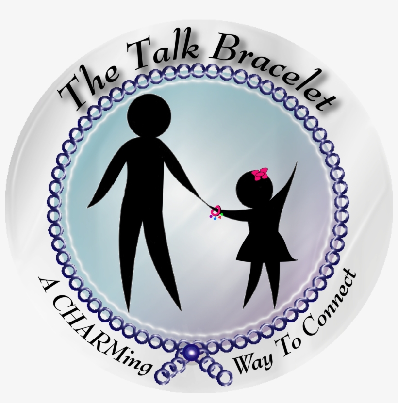 The Talk Bracelet - Parent And Child Silhouette, transparent png download