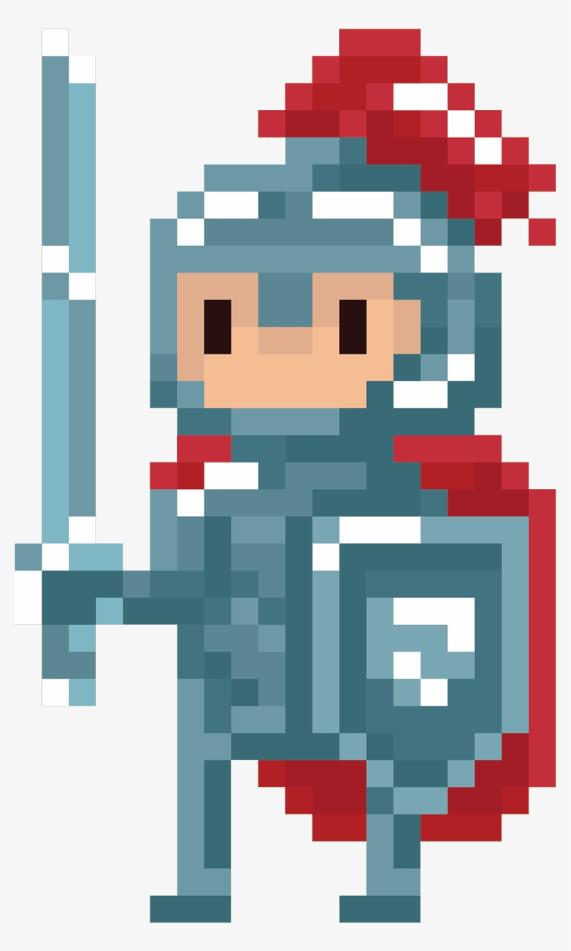 Pin It On Pinterest - Caballero Pixelado, transparent png download