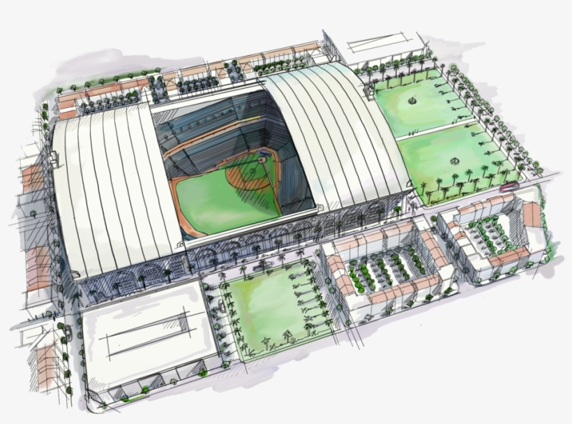 Miami Marlins Design Concept - Floor Plan, transparent png download