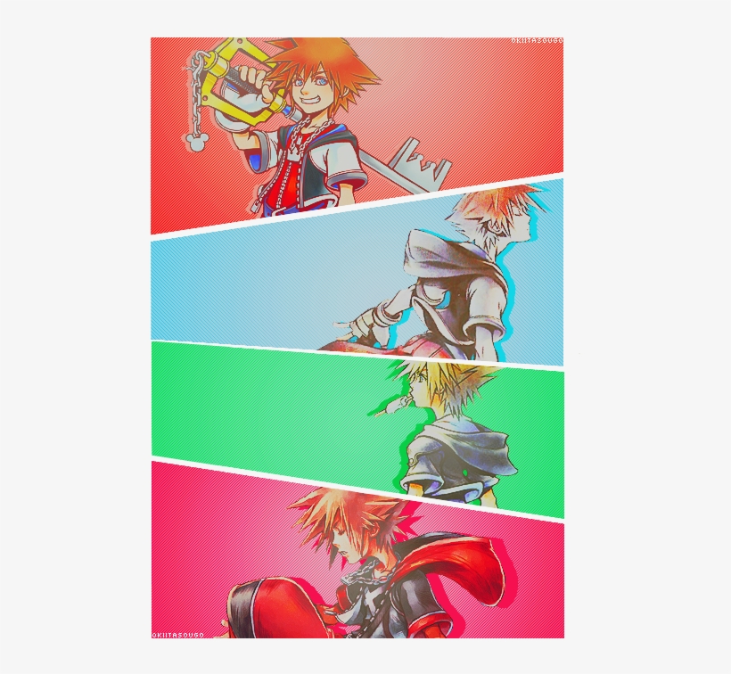 Kingdom Hearts And Sora Image - Sora Kingdom Hearts 1, transparent png download