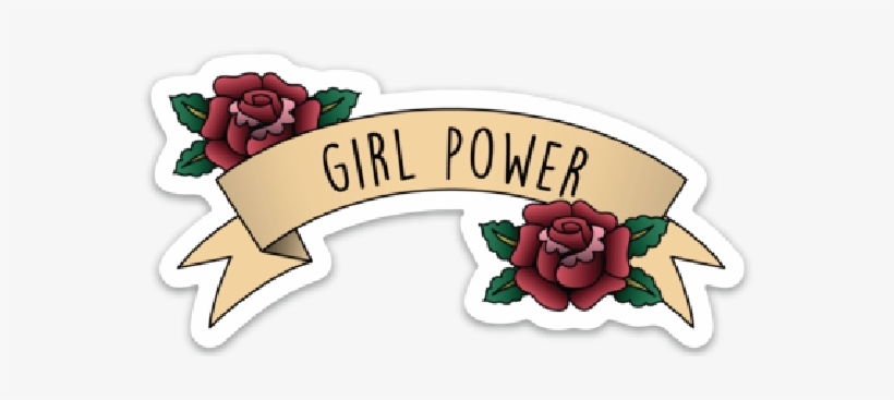Girl Power Sticker By Taylor Huggins Media - Hybrid Tea Rose, transparent png download