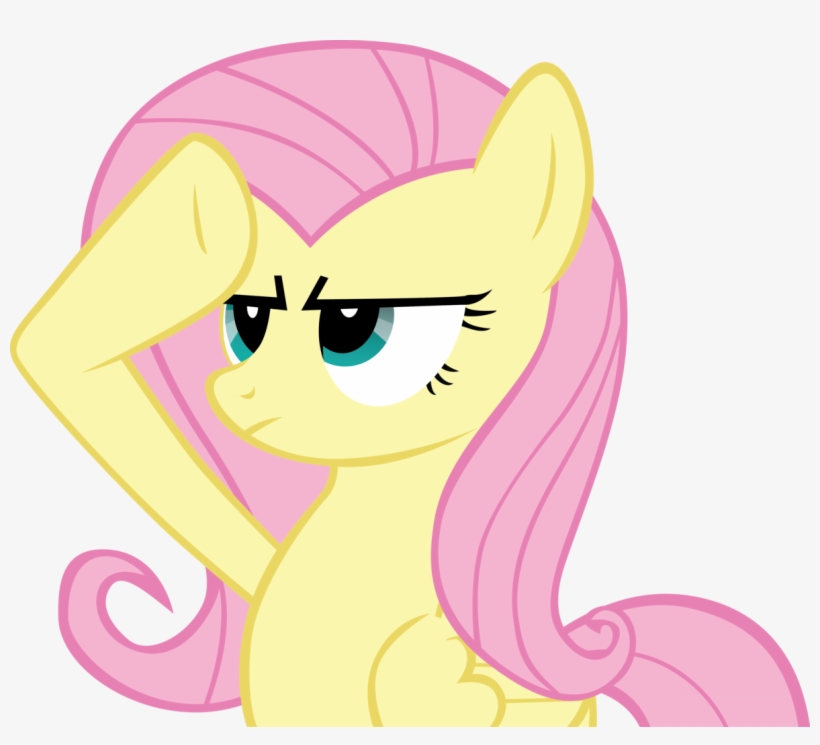 Artist Sircinnamon Edit Fluttershy Rainbow Dash - Fluttershy Salute, transparent png download