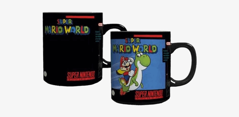 Snes Super Mario World Heat Change Mug - Nintendo Snes Super Mario Kart Heat Change Mug, transparent png download
