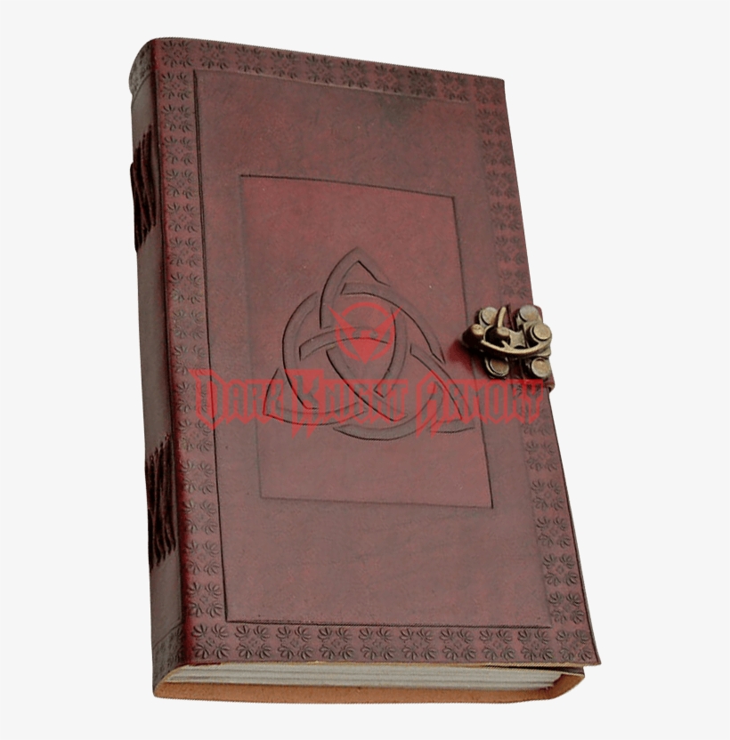 Celtic Triquetra Leather Journal With Lock - Book Cover, transparent png download