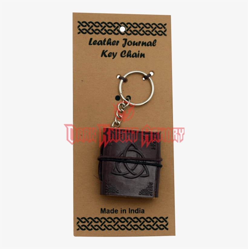Triquetra Leather Embossed Journal Key Chain - Keychain, transparent png download