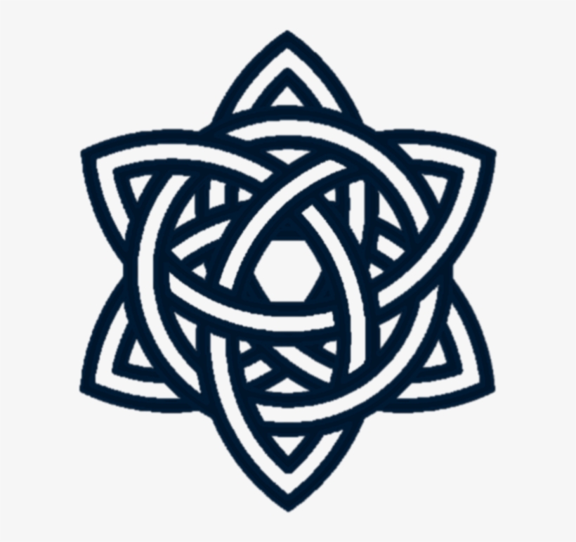 Triquetra Circle Interlaced 3 - Celtic Triquetra Mandala, transparent png download