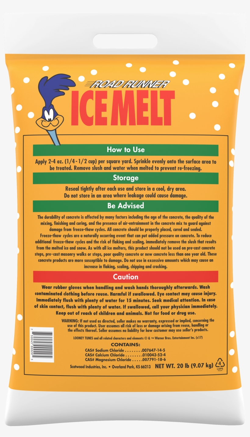 Road Runner Ice Melt, transparent png download
