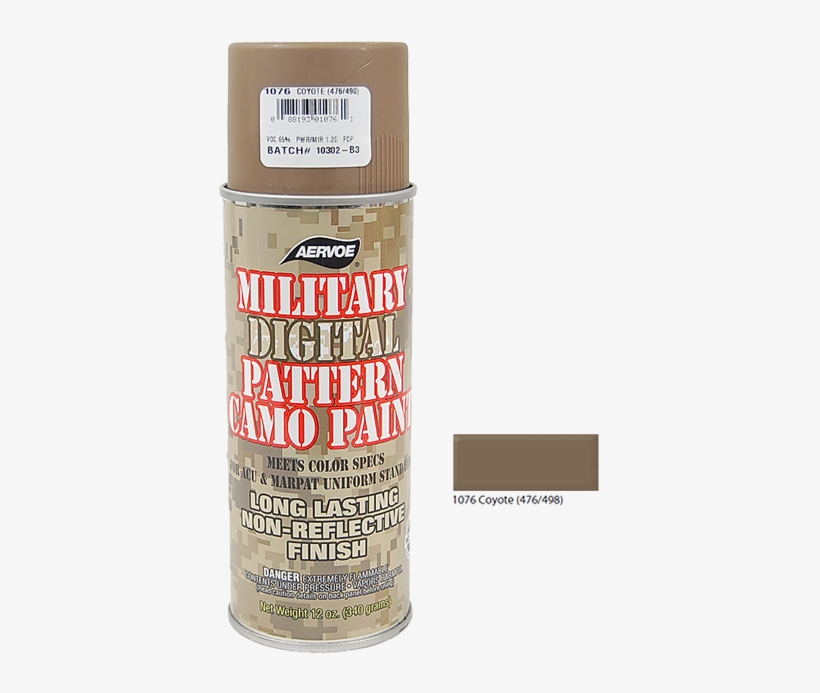 Picture Of Aervoe Coyote Camo Paint - Bottle, transparent png download