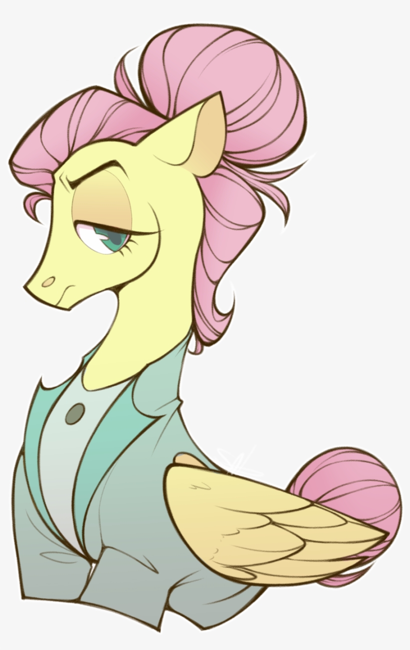Four Stages Of Fluttershy By Draw Draw Goose - Fluttershy Fake Till You Make, transparent png download