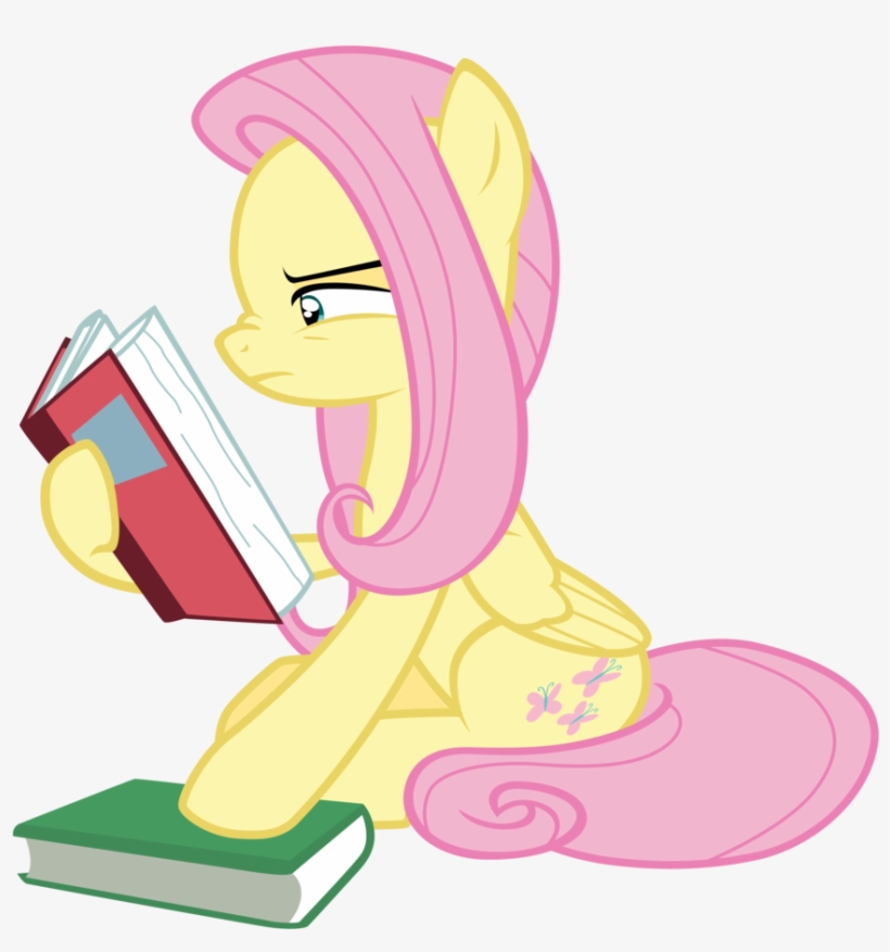 50 Awesome Fanfics To Read For Fluttershy Day - Fluttershy Reading, transparent png download