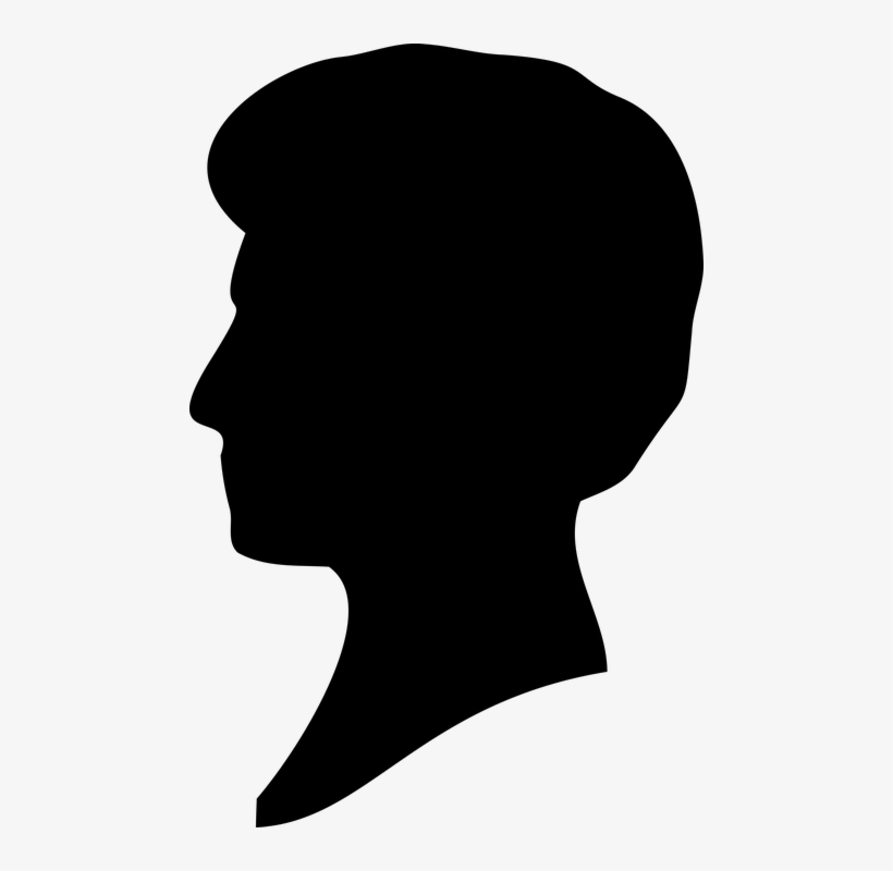 Clip Art Library Stock Bald Silhouette At Getdrawings - Head Profile Silhouette, transparent png download