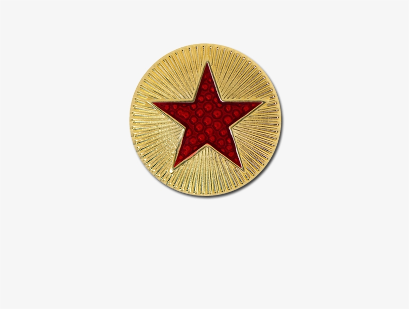 Enamelled Plain Star Round Badge - Syria Moving Flag Gif, transparent png download