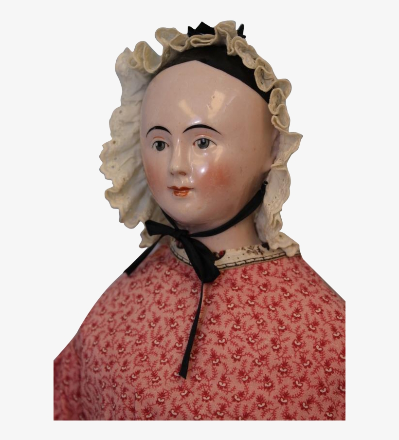 23" Very Rare China Head Doll 1850-1860 Pink Luster - Figurine, transparent png download