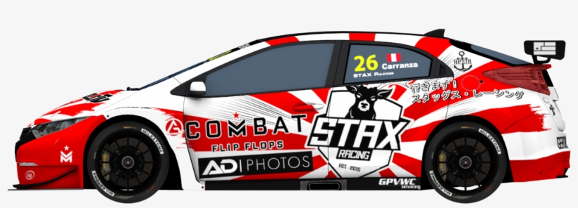 Stax Racing 2016 Itc Sideview - Honda Civic, transparent png download