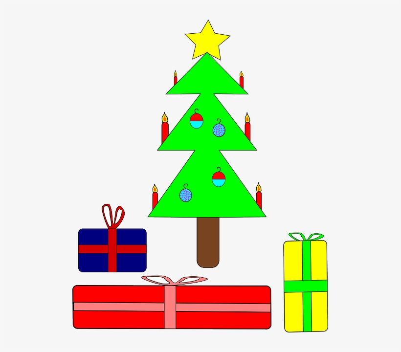 Presents Tree, Recreation, Christmas, Holiday, Presents - Christmas Tree Clip Art, transparent png download