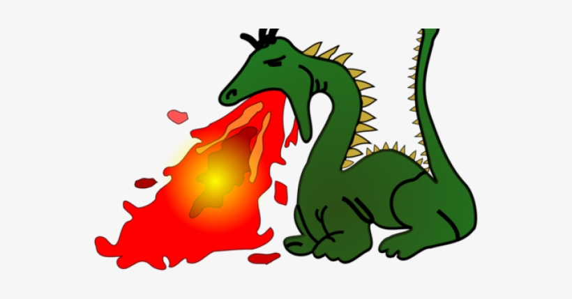 Dragon Clipart Fire Breathing Dragon - Dragon Breathing Fire Clipart, transparent png download