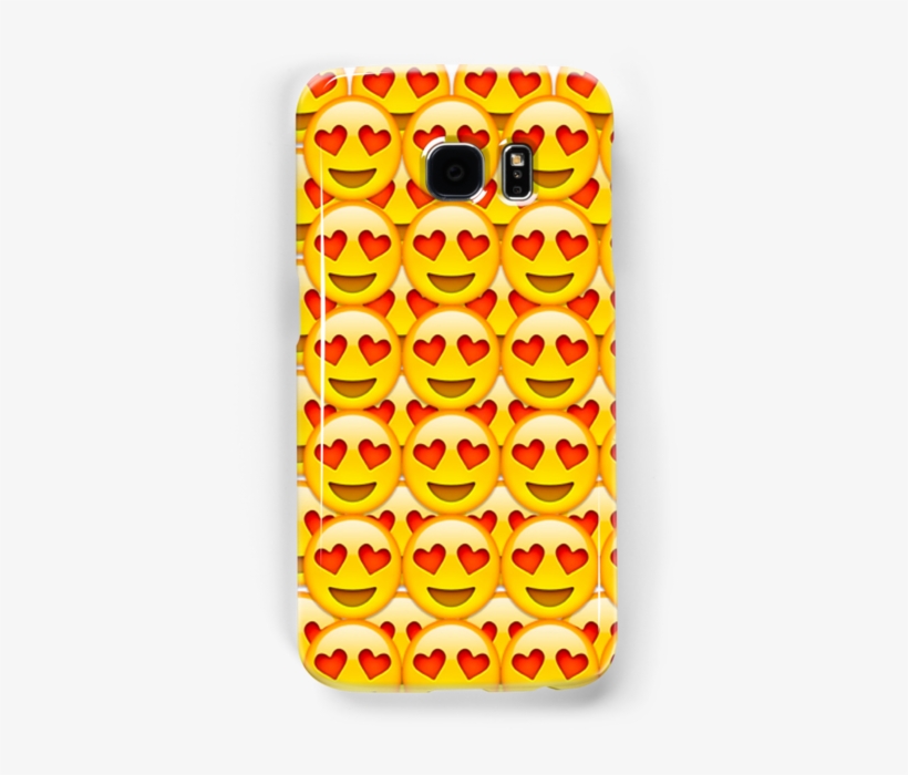Heart Eyed Emoji - Mobile Phone Case, transparent png download