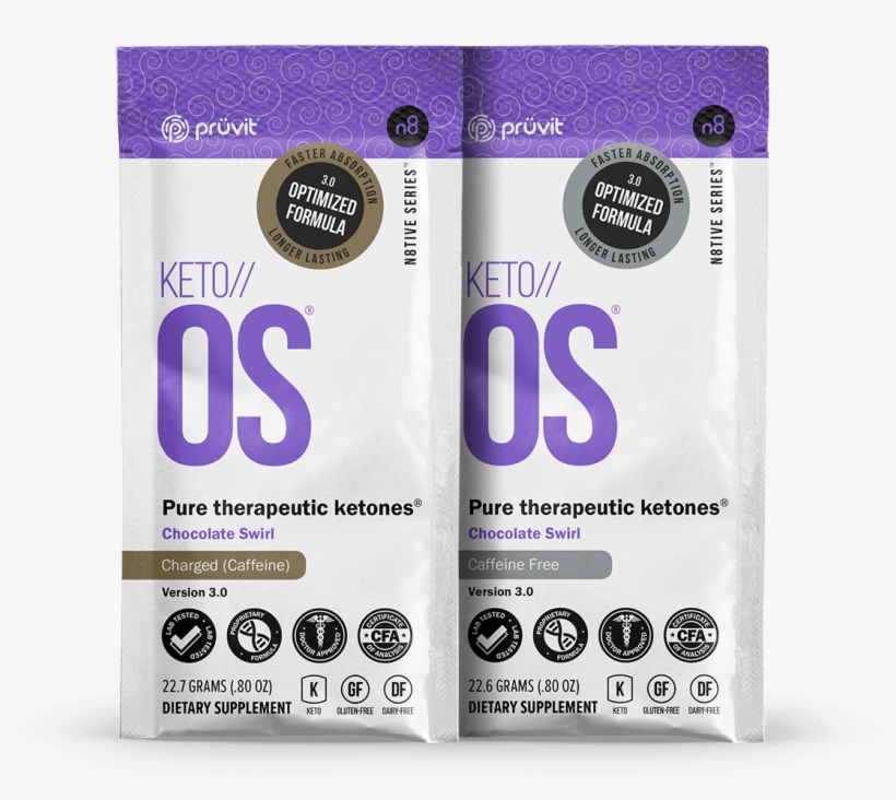 These Single Serving Packets Are Easy To Carry With - Pruvit Keto Os Chocolate Swirl, transparent png download