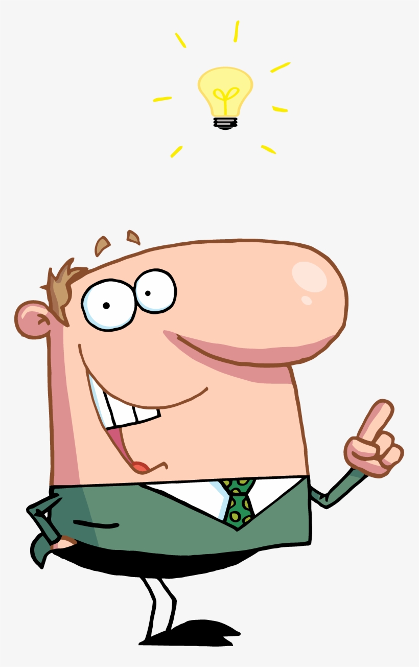 Genius Idea For Interactive Notebooks - Lightbulb Above Your Head, transparent png download