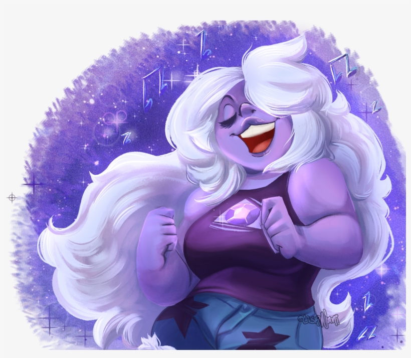 Amethyst's New Gem Form From Steven Universe "change - Cartoon, transparent png download