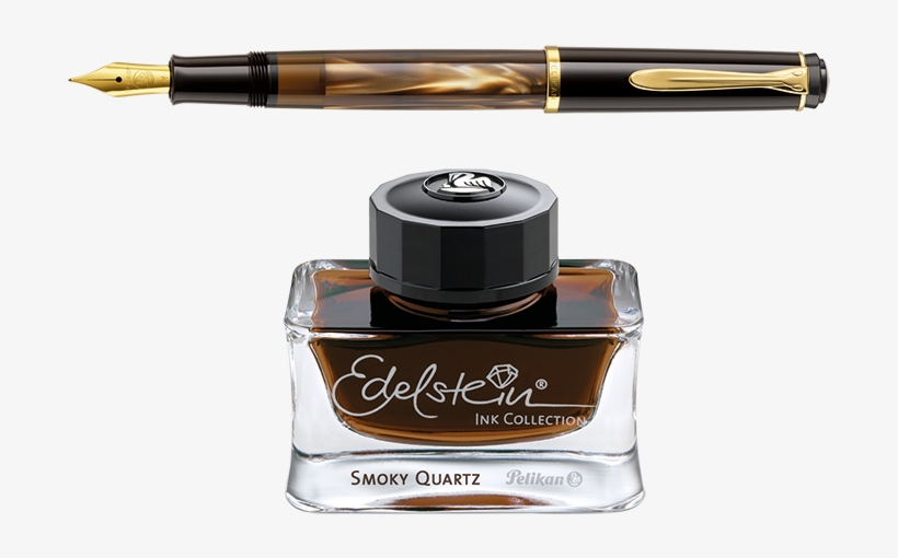 Pelikan M200 Classic Brown-marbled Fountain Pen With - Pelikan Edelstein Ink, transparent png download