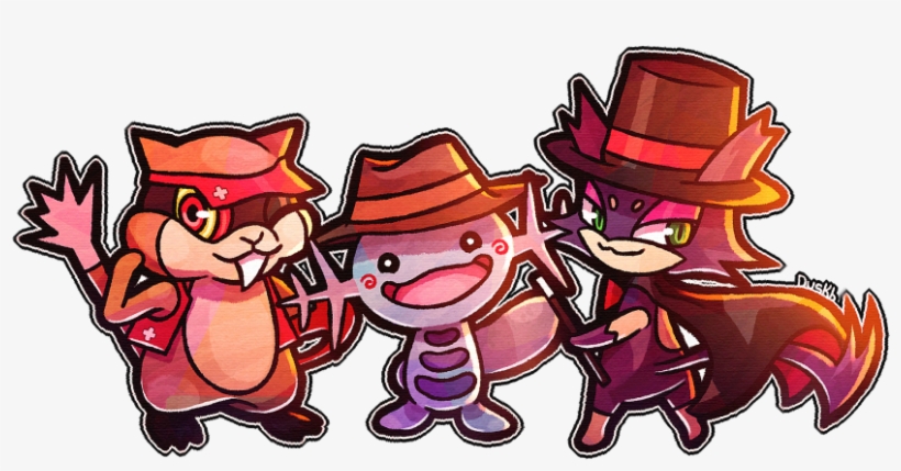 D Artist Name Black Cape Black Hat Cape Duskb Fedora - Cartoon, transparent png download