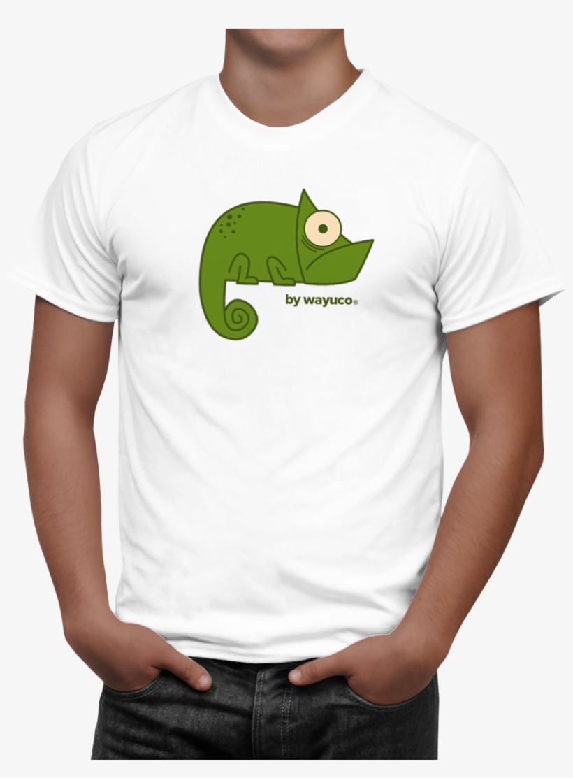 Kamaleon Mind Wayuco Blanco Verde Hombre - Hello My Name Is Awesome T Shirt, transparent png download