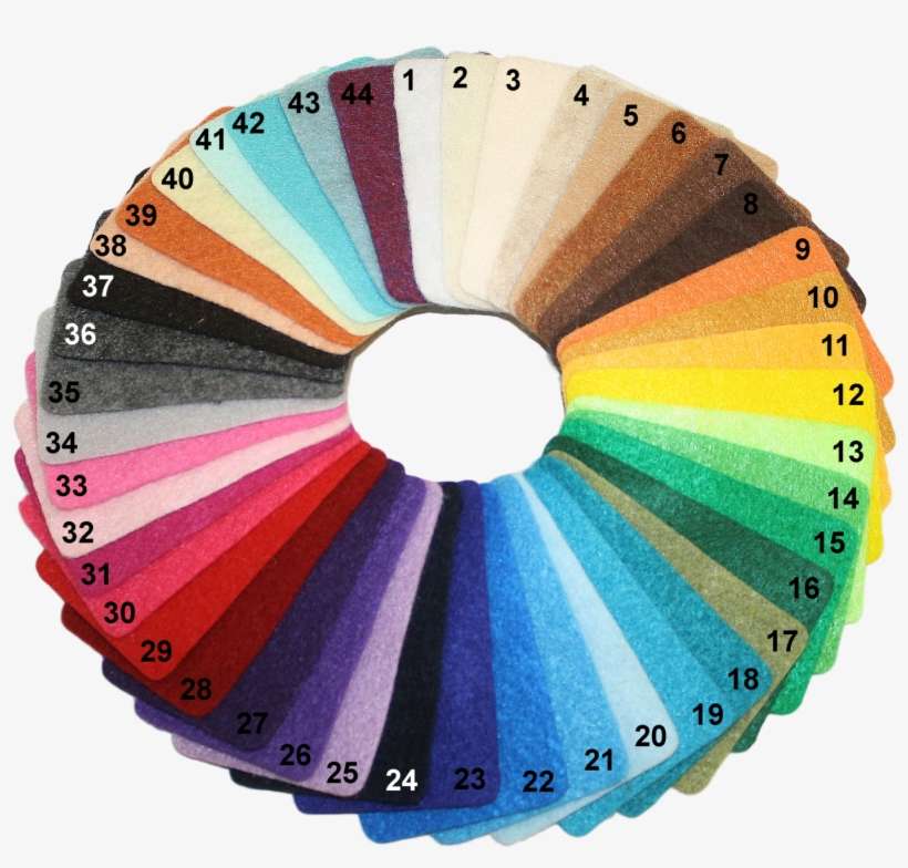 Eco Fi™ Rainbow Craft Felt By The Yard Smoke - Circle, transparent png download