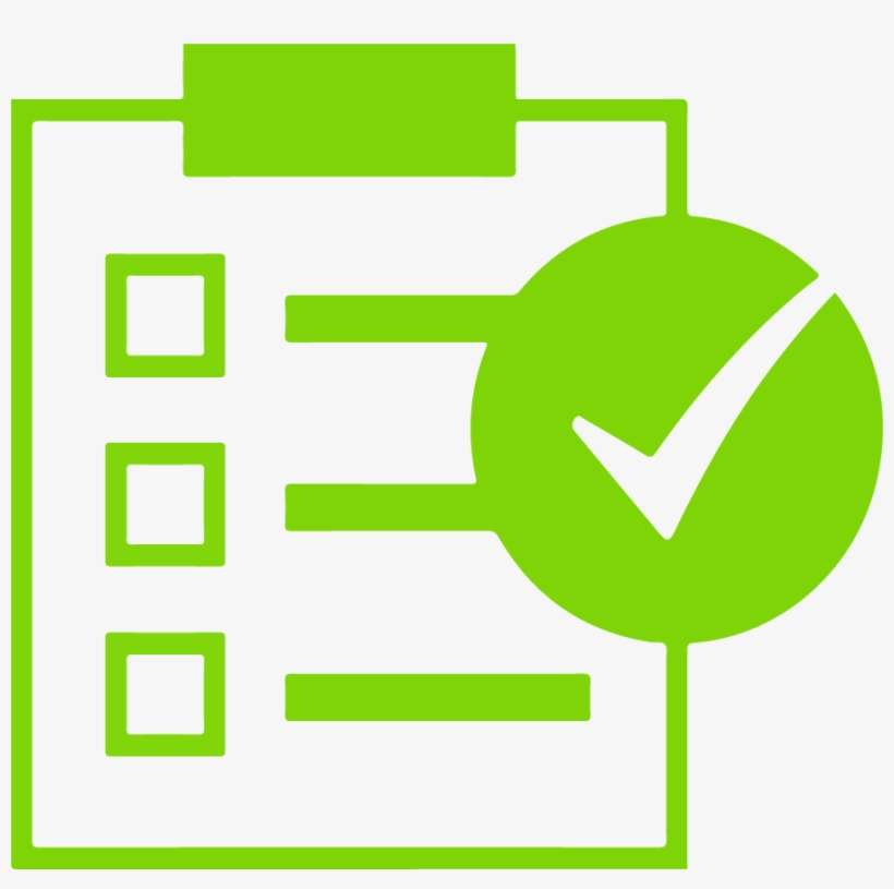 How Does The Practice Drivers License Test Work - List Icon Png Green, transparent png download