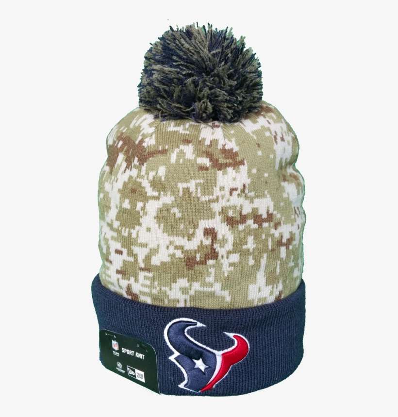 Houston Texans Salute To Service Sideline Pom Toque - Beanie, transparent png download